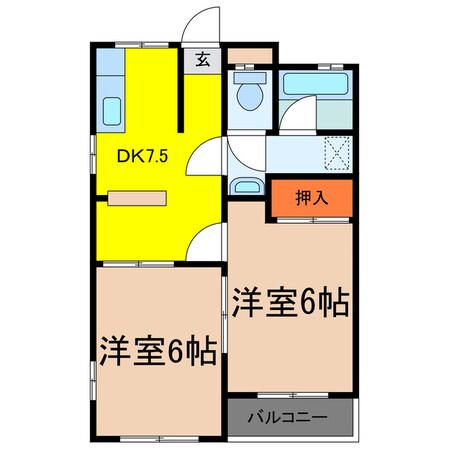 笠原ハイツの物件間取画像